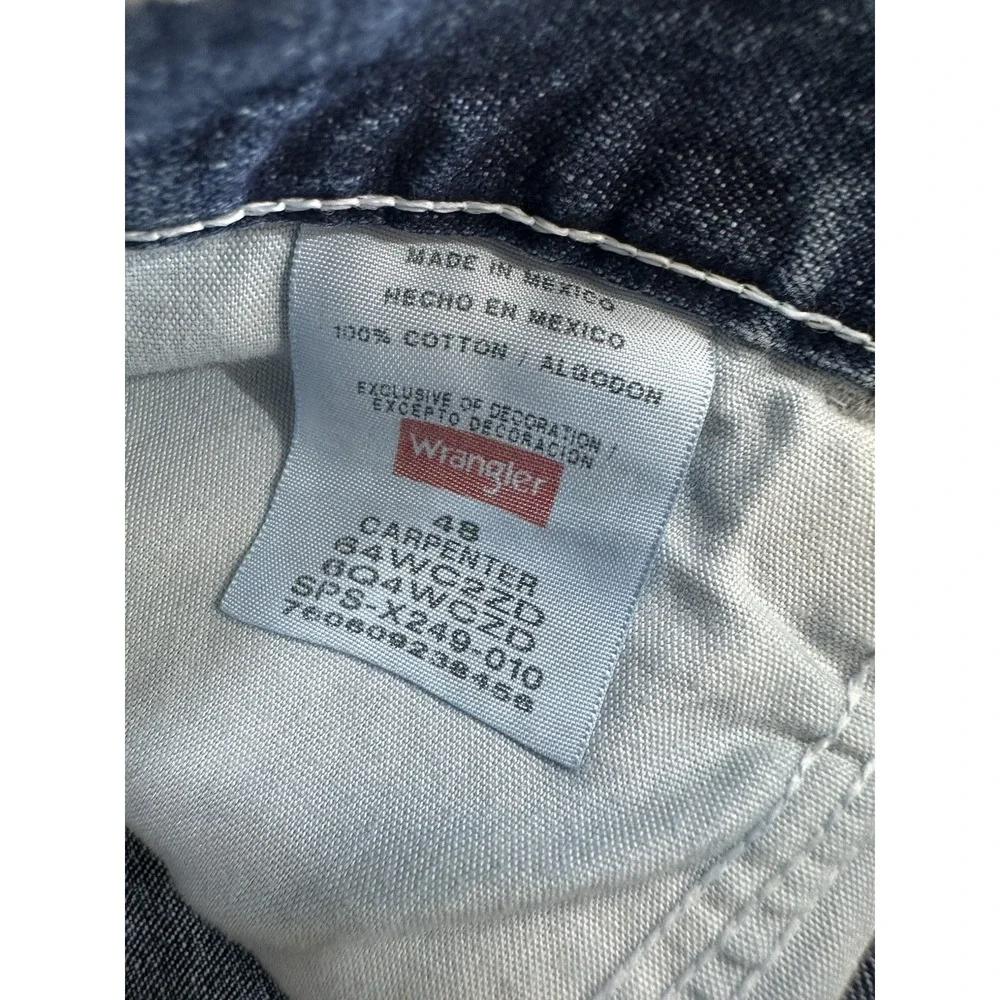Wrangler Mens Flat Front‎ Authentic Casual Blue Denim Shorts Size 48 Carpenter